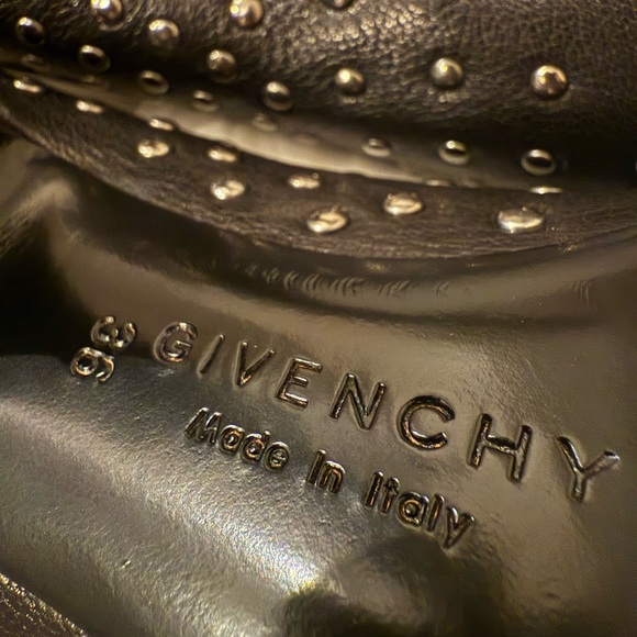 Givenchy Black Leather Studded Heels - Picture 9 of 13